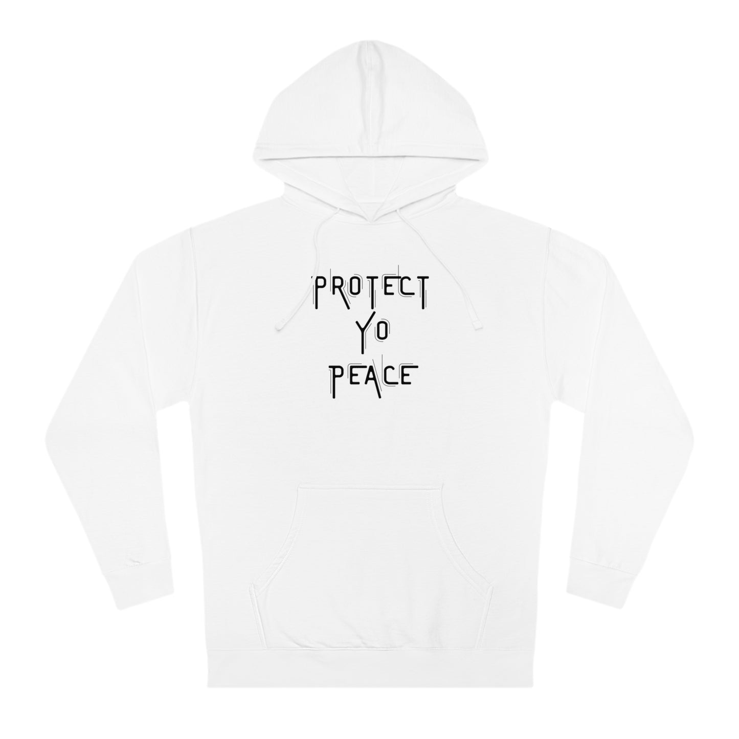 PROTECT YO PEACE (WHITE) Unisex Hooded Sweatshirt