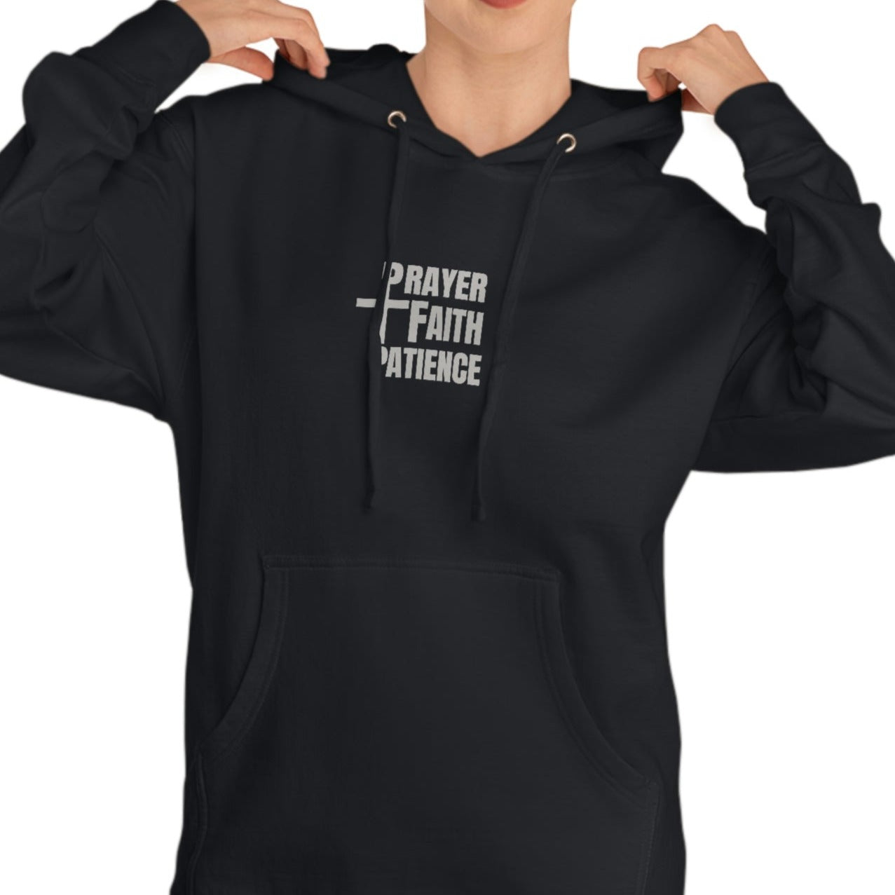 PRAYER FAITH PATIENCE -GRAY
