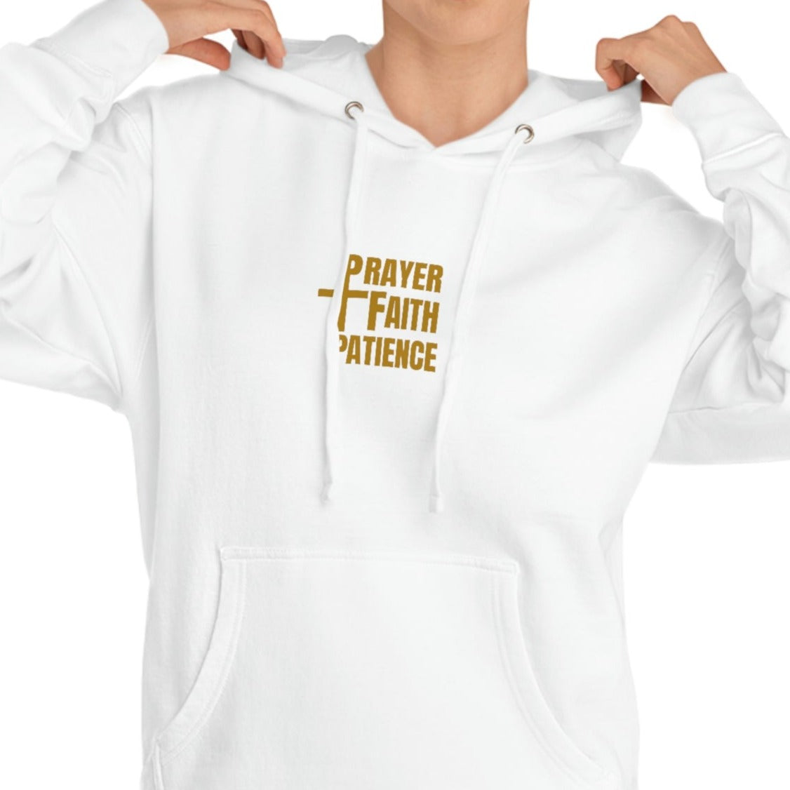 PRAYER FAITH PATIENCE WHITE